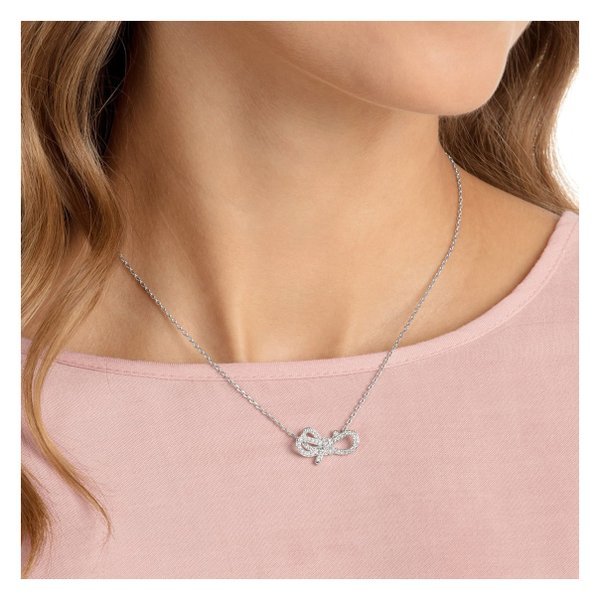 Swarovski Ezüst színű nyaklánc swarovski masnival 5440643