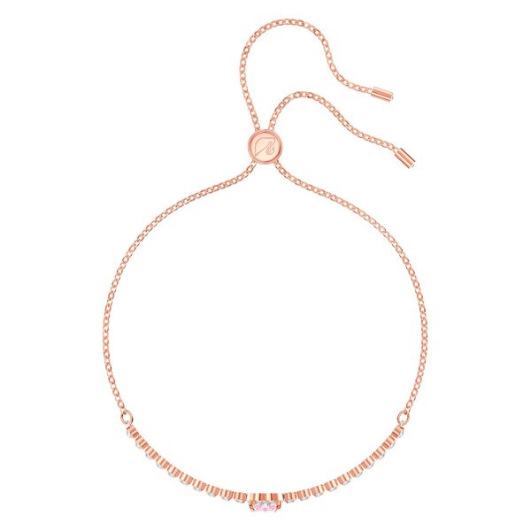 Swarovski Rozé karkötő rózsaszín swarovski szívvel 5446299