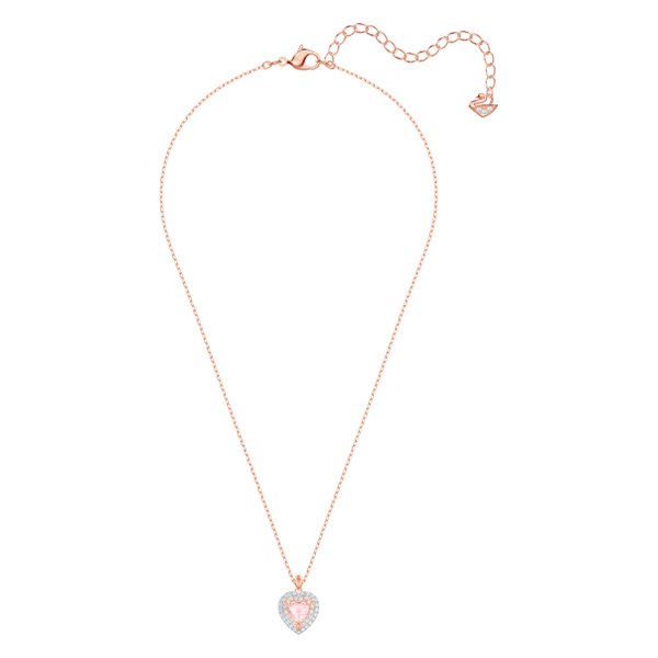 Swarovski Rozé nyaklánc rózsaszín swarovski szív medállal 5439314