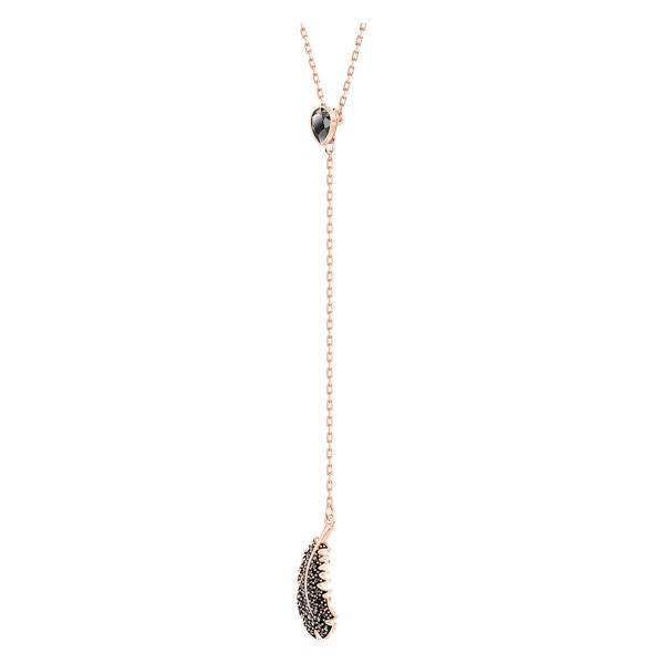 Swarovski Rozé Y nyaklánc fekete függő swarovski tollal 5495299