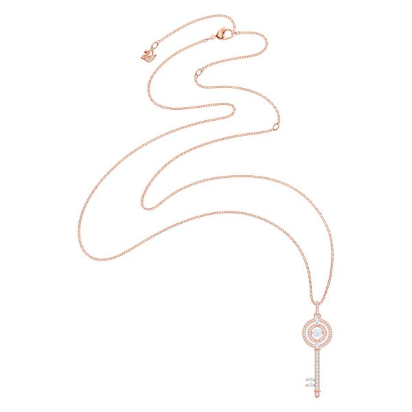 Swarovski Rozé nyaklánc mozgó swarovski kulcs medállal 5469120