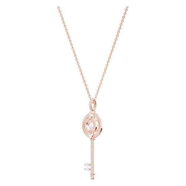 Swarovski Rozé nyaklánc mozgó swarovski kulcs medállal 5469120