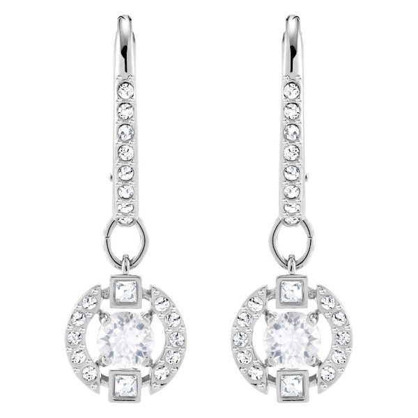 Swarovski Ezüst színű függő fülbevaló mozgó swarovski kristállyal 5272366