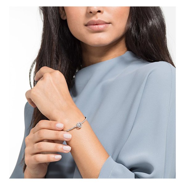 Swarovski Ezüst színű karkötő mozgó swarovski kristállyal 5561882