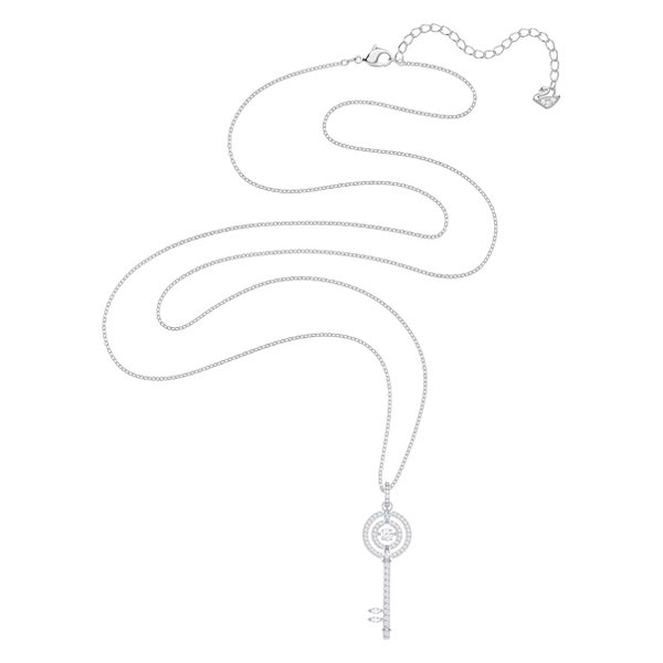 Swarovski Ezüst színű nyaklánc mozgó swarovski kulcs medállal 5368263