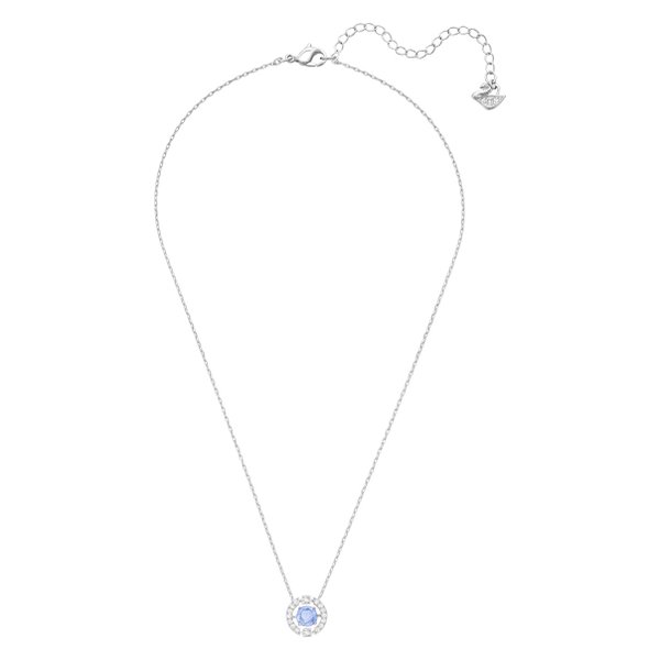 Swarovski Ezüst színű nyaklánc mozgó kék swarovski kristállyal 5279425