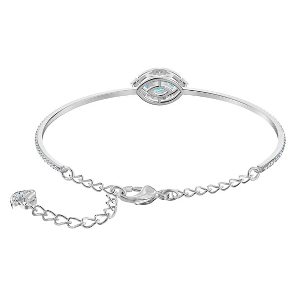Swarovski Ezüst színű karkötő mozgó vízkék swarovski kristállyal 5485722