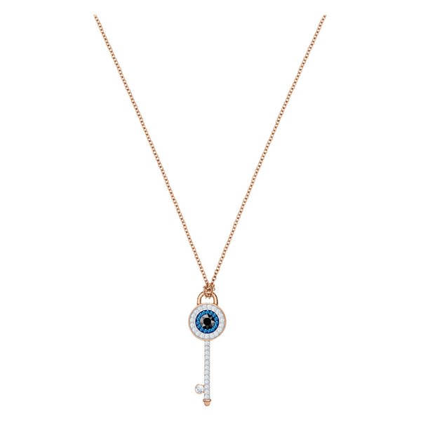 Swarovski Rozé nyaklánc swarovski Nazar szeme kulcs medállal 5437517
