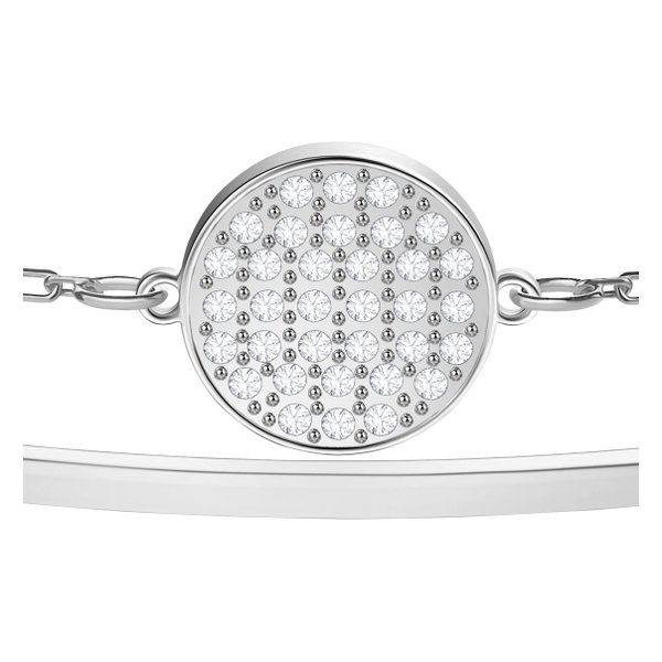 Swarovski Ezüst színű dupla karkötő swarovski pávé körrel 5389044