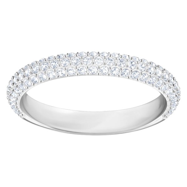 Swarovski Ezüst színű gyűrű pávé swarovski kristályokkal 
