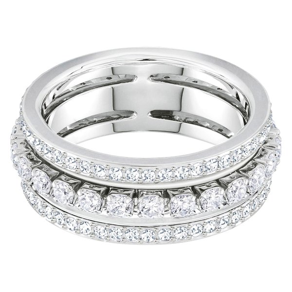 Swarovski Ragyogás ezüst színű gyűrű swaroski kristályokkal 