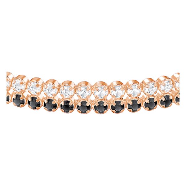 Swarovski Rozé dupla karkötő fekete fehér swarovski kristályokkal 5352092