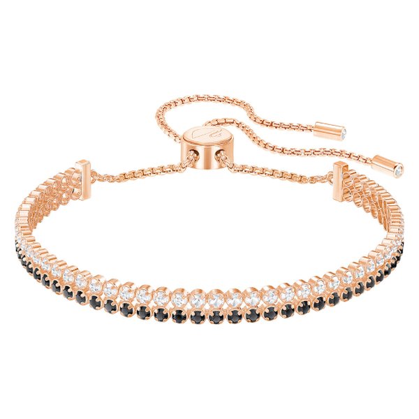 Swarovski Rozé dupla karkötő fekete fehér swarovski kristályokkal 5352092