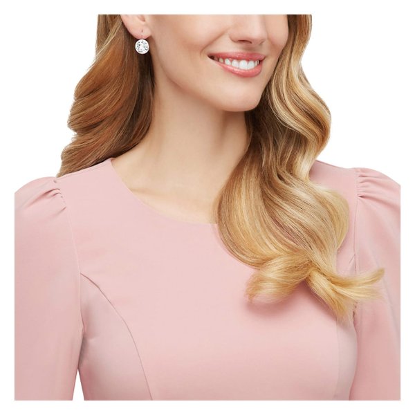 Swarovski Bella ezüst színű fülbevaló nagy swarovski kristállyal 883551