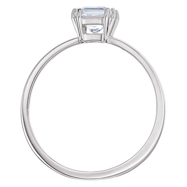 Swarovski Attrackt ezüst színű gyűrű négyzetes swarovski kristállyal-1 