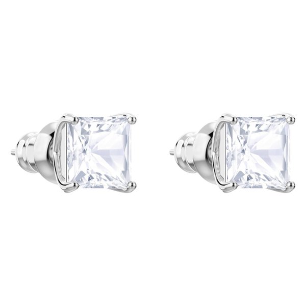 Swarovski Attract ezüst színű négyzet fülbevaló swaroski kristállyal 2  5430365