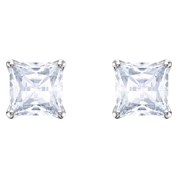 Swarovski Attract ezüst színű négyzet fülbevaló swaroski kristállyal 2  5430365