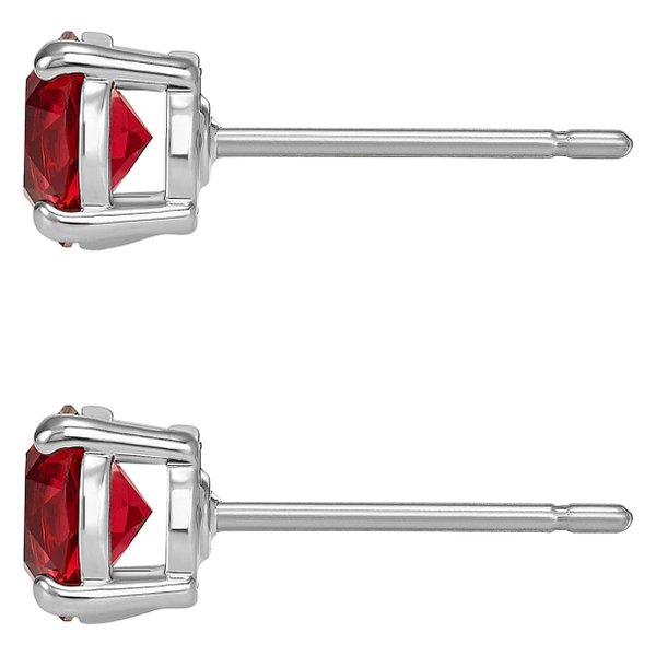 Swarovski Attract Stud ezüst színű fülbevaló piros swaroski kristállyal 5493979