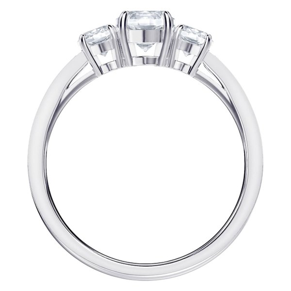 Swarovski Attract Trilogy ezüst színű gyűrű swarovski kristállyal 