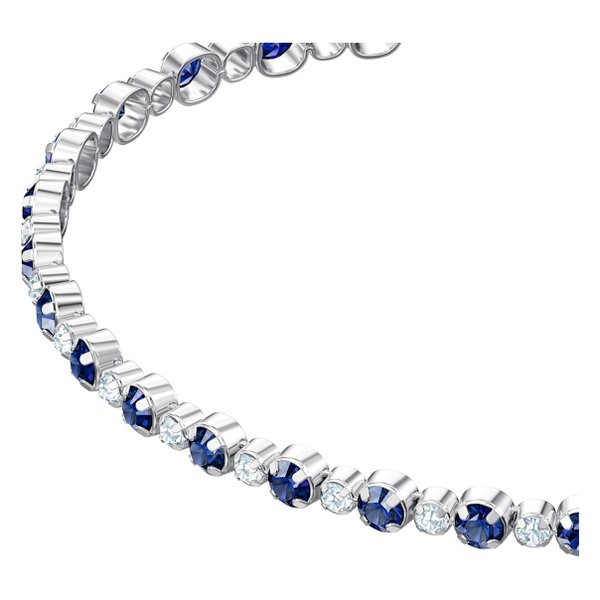 Swarovski Subtle ezüst színű karkötő kék swarovski kristályokkal 5465383