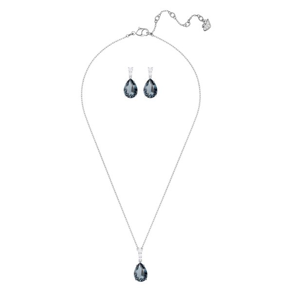 Swarovski Vintage ezüst színű ékszer szett kék swarovski kristállyal 5421820