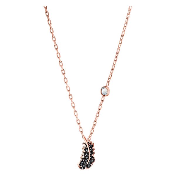 Swarovski Rozé ékszer szett fekete swarovski tollal 5506761