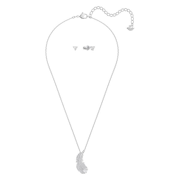 Swarovski Ezüst színű ékszer szett swarovski toll medállal 5506758