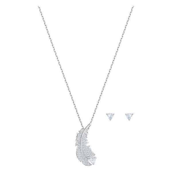 Swarovski Ezüst színű ékszer szett swarovski toll medállal 5506758