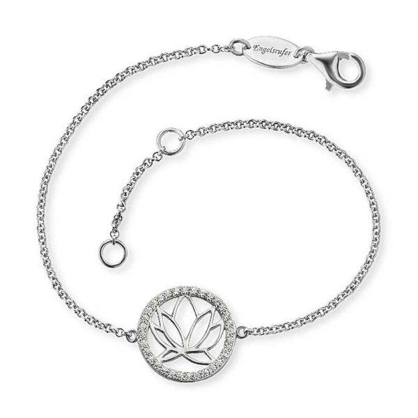 Engelsrufer Áttört lótusz ezüst karkötő ERB-LOTUS-ZI