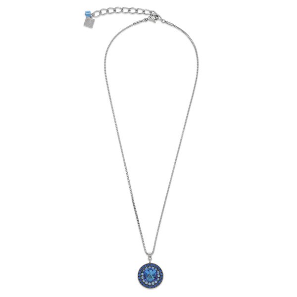 Coeur de Lion Kék swarovski köves medál láncon 4982/10-0700