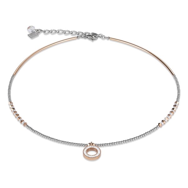 Coeur de Lion Rozé rombusz nyaklánc swarovski kristállyal 4973/10-1800