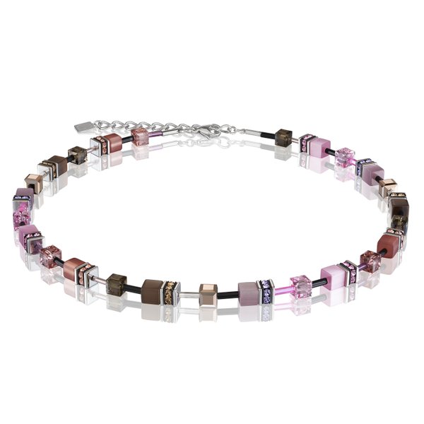 Coeur de Lion GeoCUBE rózsaszín pasztell nyaklánc 2838/10-1119