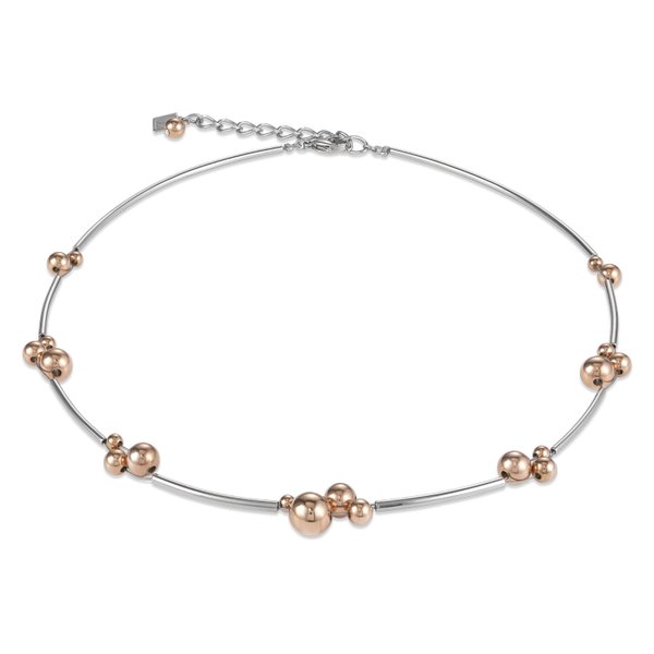 Coeur de Lion Rozé bogyós acél nyaklánc 4983/10-1631
