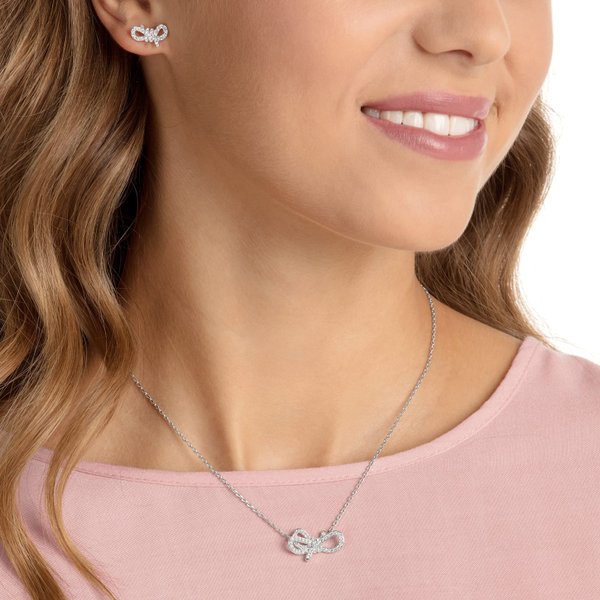 Swarovski Ezüst színű masni ékszer szett 5470594