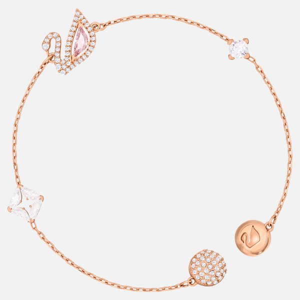 Swarovski Ikonikus hattyú rozé karkötő 