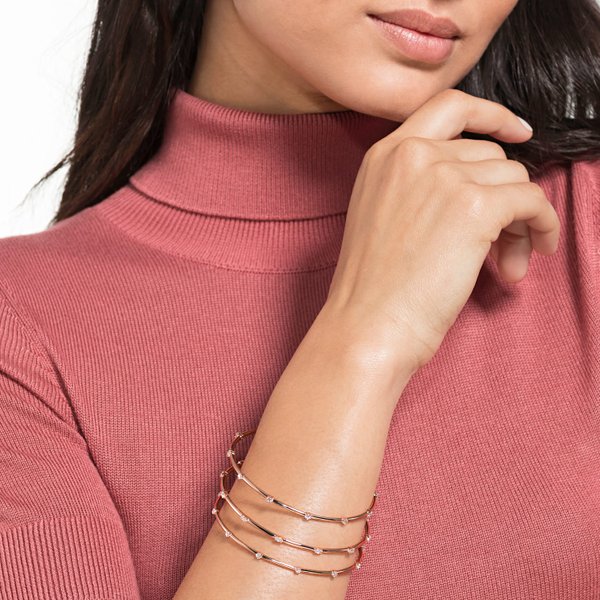 Swarovski  Penélope Cruz holdfény három rozé karperec 
