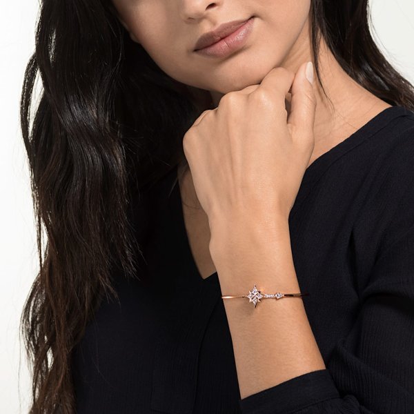 Swarovski Szimbolikus csillag rozé karkötő 5494338