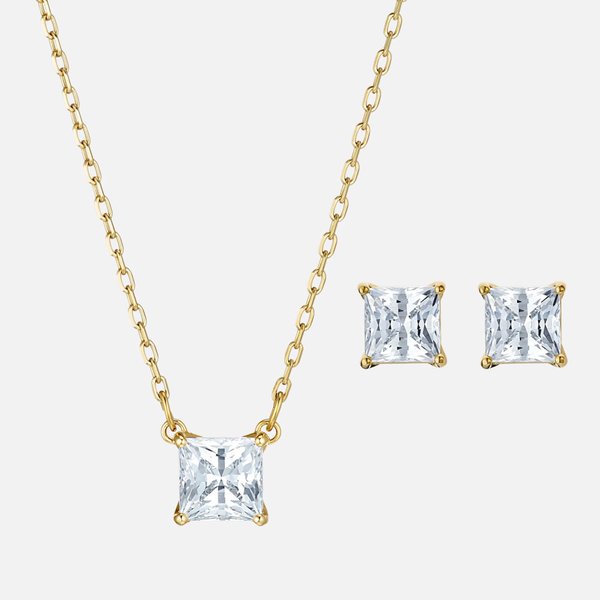 Swarovski Arany színű négyzet ékszer szett 5510683