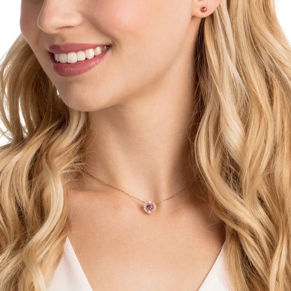 Swarovski Rozé ékszer szett piros kristállyal 5480494