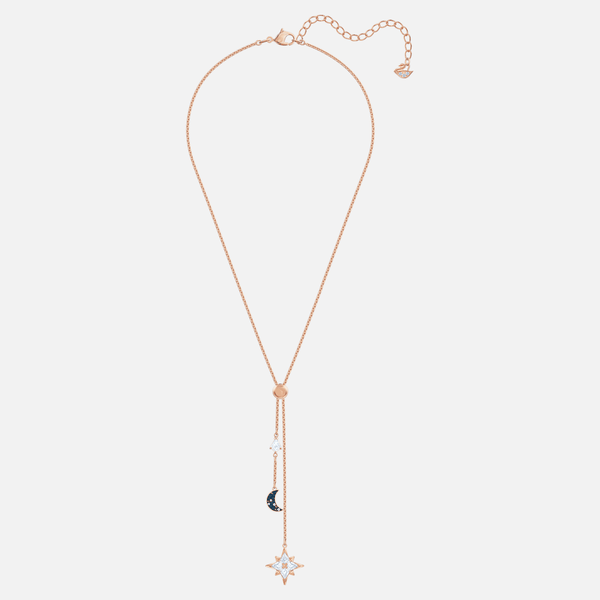 Swarovski Y rozé nyaklánc holddal és csillaggal 5494357