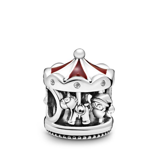 Pandora ékszer Karácsonyi körhinta ezüst charm 798435C01