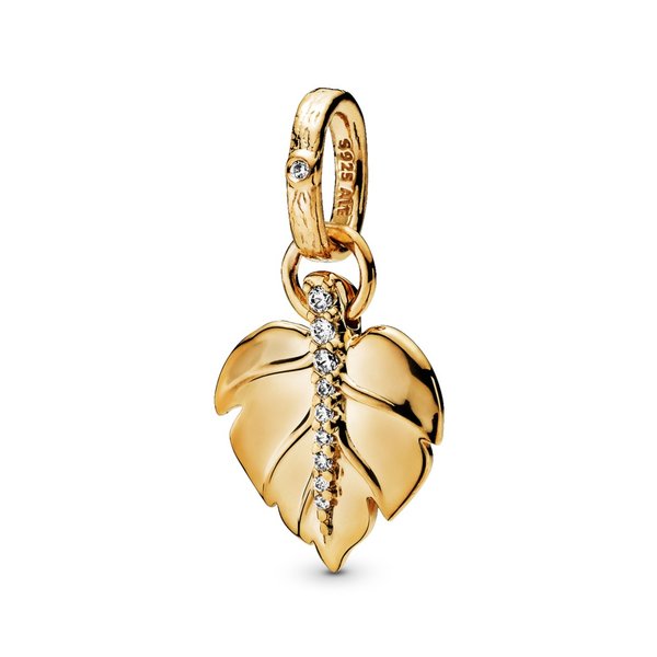 Pandora ékszer Fénylő levél shine medál 368737C01
