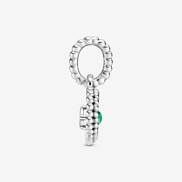 Pandora ékszer Esőerdőzöld gyöngyös szív függő charm 798854C05
