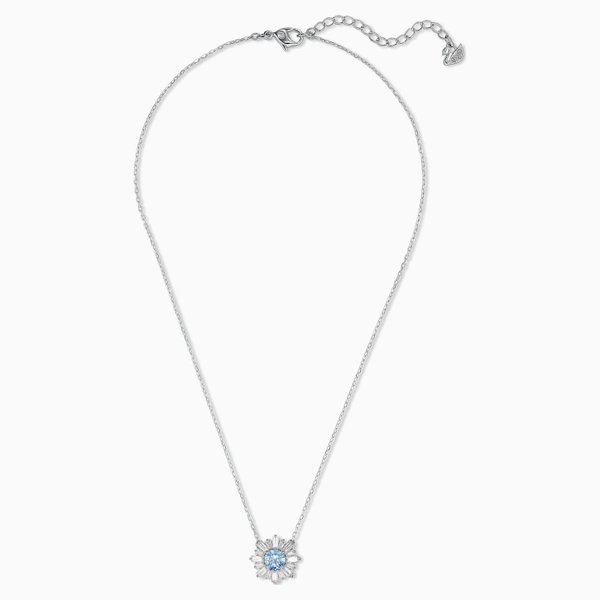 Swarovski Napfény medál láncon kék és fehér kristályokkal 5536742