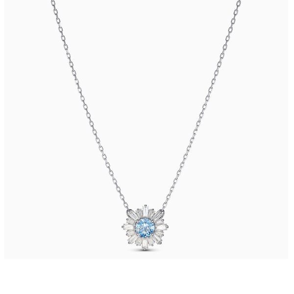 Swarovski Napfény medál láncon kék és fehér kristályokkal 5536742