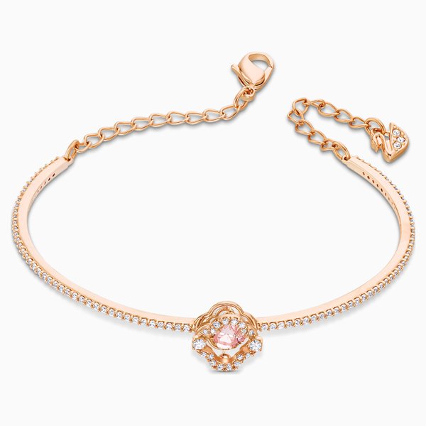 Swarovski Pezsgő tánc rozé karperec fehér és rózsaszín kristályokkal 5516476