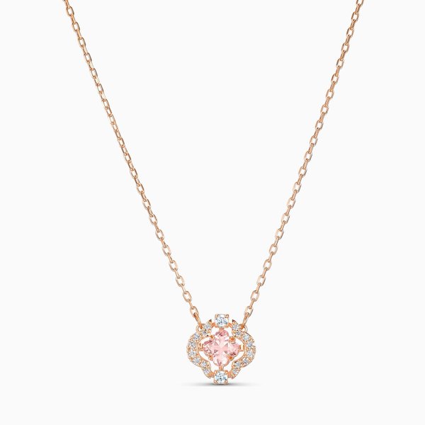 Swarovski Pezsgő tánc rozé nyaklánc fehér és rózsaszín kristályokkal 5514488