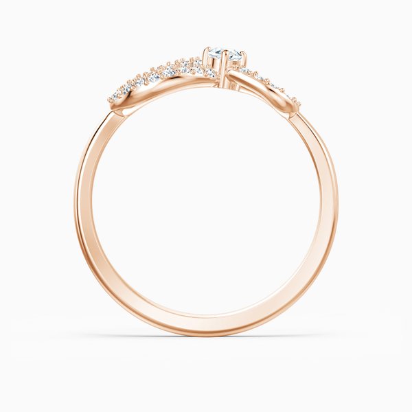 Swarovski Infinity rozé gyűrű swarovski kristállyal 