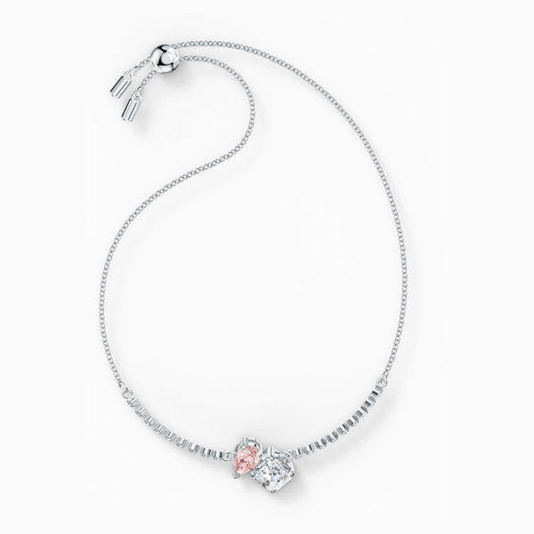 Swarovski Sliding karkörő fehér és rózsaszín kristállyal 5517120