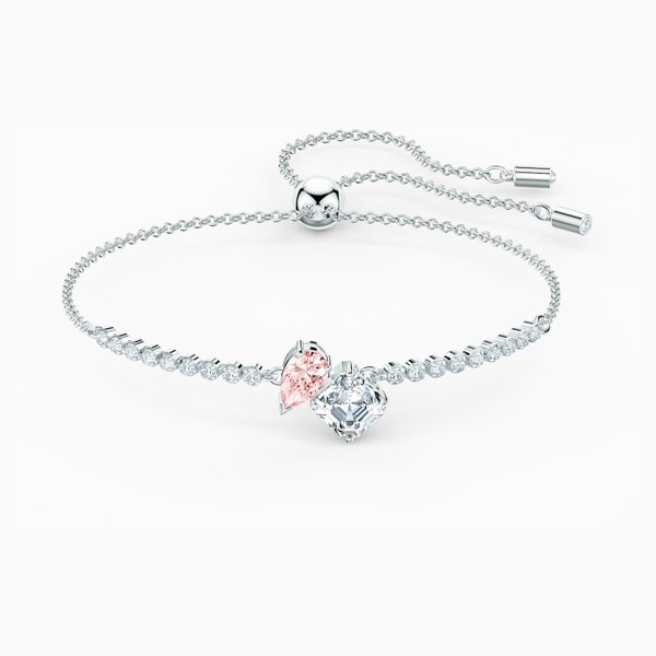 Swarovski Sliding karkörő fehér és rózsaszín kristállyal 5517120